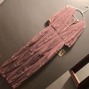 Mauve color maxi